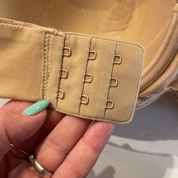 SOMA Embraceable Strapless full coverage bra underwire warm amber / tan 34DD - Picture 9 of 13